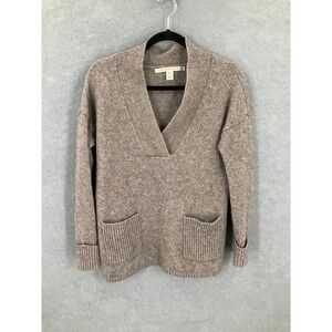 Max‎ Studio Sweater Womens Sz M Wool Yak Hair Blend Tunic Pocket Pullover Preppy